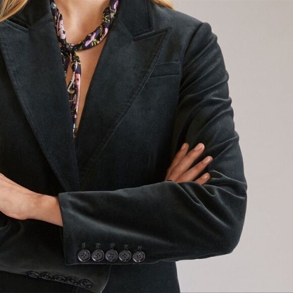 Anthropologie | Paige Chelsea Velvet Blazer NEW Size XS - Picture 4 of 5